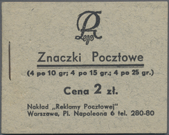 ** Polen: 1937, Booklet 2 Zl., Mint Never Hinged, Fine, Rare - Lettres & Documents