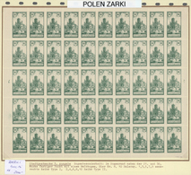 ** Polen - Lokalausgaben 1915/19: 1918, ZARKI, Stadtansichten 6 H Bis 12 H, Einer Der Wenigen Erhalten Gebliebene - Autres & Non Classés