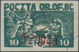 O Polen - Lagerpost: Woldenberg: 1945. Bloody Sunday: 10f Blacksmith With Red Overprint "5.2.1943". Used. - Other & Unclassified