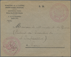 Br Polen - Besonderheiten: 1917. Stampless Envelope Headed 'Ministere De Ia Guerre/Mission Franco-Polonaise/4, Ru - Other & Unclassified