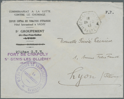 Br Polen - Besonderheiten: 1943. Stampless Envelope Addressed To Lyon Headed 'Commissariat A Ia Lutte / Contre Le - Other & Unclassified