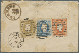 Br Portugal: 1870. Envelope (soiled, Raughly Opened And A Few Small Tears) Addressed To Austria Bearing SG 44, 80 - Covers & Documents