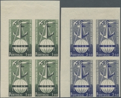 ** Portugal: 1952. Complete Set (2 Values) "North Atlantic Treaty Signing, 3rd Anniversary" In IMPERFORATE Corner - Lettres & Documents