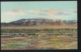 Postcard  -NEW MEXICO- ALBUQUERQUE - Sandia Mountains    - Scan Back Side- Paypal Free - Albuquerque