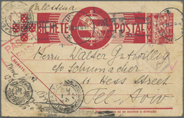 Br Portugal - Ganzsachen: 1940. Postal Stationery Card $1 Red (creased) Cancelled By Lisboa Date Stamp '3rd Dec 4 - Interi Postali