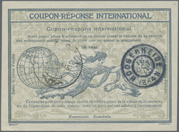 GA Rumänien: 1915, COUPON-REPONSE INTERNATIONAL From Romania 30 Bani ROME Type Cancelled In 1915 And Cashed In Th - Storia Postale