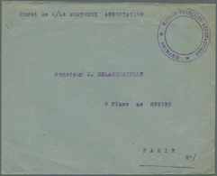 Br Rumänien - Besonderheiten: 1918. Stampless Envelope Addressed To France Cancelled By 'Mission Francoise Aerona - Other & Unclassified