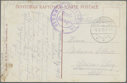 Br Russland: 1918 (5.6.), Tarnstempel "Deutsche Feldpost ***" (Dt. Feldpost 2018/Sewastopol) Auf FP-Karte (min.ra - Unused Stamps