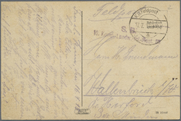 Br Russland: 1918 (17.7.), Tarnstempel "K.D.Felspost A*" Auf FP-Ak. (leichte Altersflecken) Aus Feodosia/Krim (16 - Unused Stamps