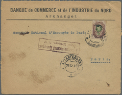 Br Russland: 1919. Censored Envelope (3 Sides Opend) Written From The Allied Forces In Arkangel Bearing Russia Yv - Neufs