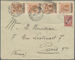 Br Russische Post In Der Levante - Staatspost: 1913. Envelope To Paris Bearing Yvert 162, 20pa On 4k Carmine And - Levant
