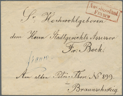 GA Russland - Ganzsachen: 1858, Stationery Envelope 10kop. Grey, Used From "ST.PETERSBOURG 29.XI.1858" To Braunsc - Stamped Stationery
