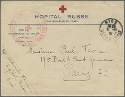 Br Russland - Militärpost / Feldpost: 1918. Red Cross Envelope Headed 'Hopital Russe/Pour Les Blesses Militaires' - Other & Unclassified