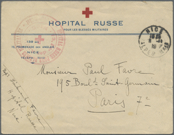 Br Russland - Militärpost / Feldpost: 1918. Red Cross Envelope Headed 'Hopital Russe/Pour Les Blesses Militaires' - Altri & Non Classificati