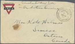 Br Russland - Besonderheiten: 1919. Stampless·'Canadian/Y.M.C.A.' Envelope (small Stains) Written From 'Pte. Holm - Other & Unclassified