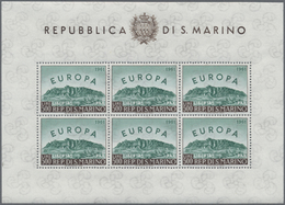 ** San Marino: 1961, Europa, Zehn Kleinbögen Zu Je 6 Werten, Tadellos Postfrisch (Mi. 2500.- €) - Nuovi