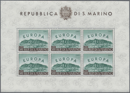 ** San Marino: 1961, Europa, Zehn Kleinbögen Zu Je 6 Werten, Tadellos Postfrisch (Mi. 2500.- €) - Neufs