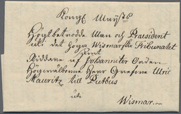 Br Schweden - Vorphilatelie: 1753, Faltbrief Aus STOCKHOLM An Den Grafen Ulrich Von Putbus Als Präsidenten Des Ge - ... - 1855 Prephilately
