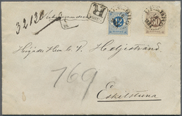 Br Schweden: 1884, Inlands-R-Brief Mit 42 Öre-Frankatur Mit R-Stempel Ab ÖREBRO Nach Eskilstuna. - Unused Stamps