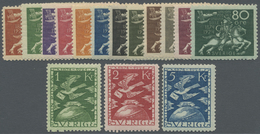 * Schweden: 1924, 50 Jahre Weltpostverein UPU Kompletter Satz Ungebraucht Mit Falzspuren Dabei Die Kronen-Werte - Unused Stamps