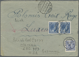 Br Schweden: 1940, 30 ö. Ultramarine Tied By Cds. "SUNDSVALL 18.10.45" To Cover (Polish Sender Address On Reverse - Neufs