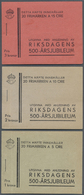 ** Schweden - Markenheftchen: 1935, Reichstag, 5, 10 Und 15 Öre, Alle 3 Heftchen Mit Je 20 Werten, Leichte Einsch - 1951-80