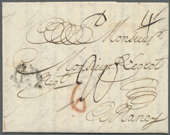 Br Schweiz - Vorphilatelie: 1784: Früher Faltbrief Aus Der Zeit Der Alten Eidgenossenschaft Von Zürich Nach Nancy - ...-1845 Prephilately