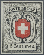 (*) Schweiz: 1851, 5 C.Schweizer Wappen, Eine Ungebrauchte Sperati-Reproduction - Unused Stamps