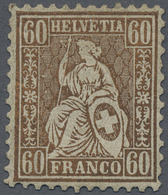 * Schweiz: 1863. Sitzende Helvetia 60 Rp. Kupferbronze, Ungebraucht Mit Vollem Originalgummi In Frischer Farbe, - Nuovi