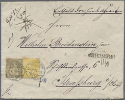 Br Schweiz: 1878: WERTBRIEF Zu 300 FRANKEN Von "GRENCHEN 26.6.78" (Kanton Solothurn) Frankiert Mit Schweiz Sitzen - Unused Stamps