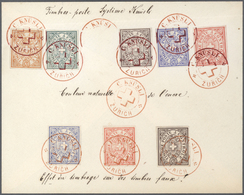 O Schweiz: 1879, Sehr Früher Vorschlag Von Lithographen Gaspar Knüstli, Zürich Aus Der Zeit Der Schweiz Sitzende - Unused Stamps