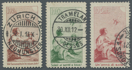 O Schweiz: 1912 Pro Juventute-Vorläufer: Kompletter, Gestempelter Satz In Guter Erhaltung, Atteste Von A. V.d.We - Unused Stamps
