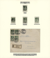/O Schweiz: 1913 Pro Juventute 5(+5) C. Im Viererblock Auf Charge-FDC Von Zürich Nach Luzern (Ank.stpl.) Mit Saub - Unused Stamps