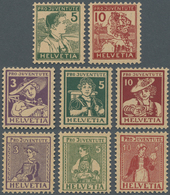 ** Schweiz: 1915/1917, Pro Juventute Ausgaben, 3 Postfrische Sätze, Unsigniert. - Unused Stamps
