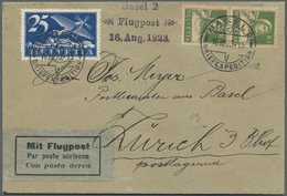 Br Schweiz: 1923 (16.8.) Versuchsflug Der Handley Page Transport Ltd. Mit G-EATH Handley Page Von London Nach Zür - Unused Stamps