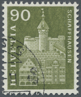 O Schweiz: 1960, 90 Rp. Munot Zu Schaffhausen Mit Doppelprägung, Sauber Gestempelt. Mi. 1.100,- €. - Unused Stamps