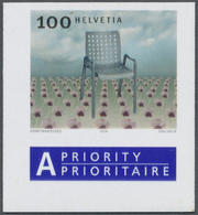 ** Schweiz: 2004, 100 C Design-Klassiker Ungezähnt Ohne Stanzung Postfrisch, Fotoattest Marchand SBPV, Mi 2.000.- - Unused Stamps