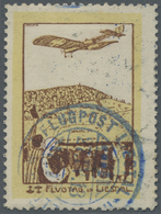 O Schweiz - Halbamtliche Flugmarken: 1913, 50 C. Flugpost Liestal-Rheinfelden Sauber Gestempelt, Sign. Liniger. - Used Stamps