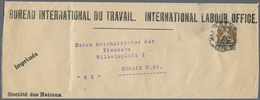 Br Schweiz - Internationales Arbeitsamt (BIT/ILO): 1923, 30 C. Helvetia Braunorange/hellgrün, Bedarfsgebraucht Au - Other & Unclassified