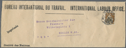 Br Schweiz - Internationales Arbeitsamt (BIT/ILO): 1923, 30 C. Helvetia Braunorange/hellgrün, Bedarfsgebraucht Au - Autres & Non Classés