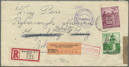 Br Schweiz - Besonderheiten: 1942/1944, Incoming Mail Mit Drei Briefen. Dabei Dienspost, Absender "Das Deutsche G - Other & Unclassified