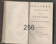 Oeuvres Completes De Voltaire / Tome Soixante - Neuvieme (1789) - 1701-1800