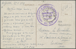 Br Serbien: 1919. Military Mail Picture Post Card Written From Belgrad Dated '27/4/1919' Addressed To France Endo - Serbie