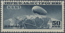 * Sowjetunion: 1931, Zeppelin 50kop. Slate, Lying Watermark, Mint O.g., Slight Corner Crease. Very Rare Stamp! - Covers & Documents