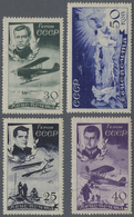 * Sowjetunion: 1935, Rescue The Research Steamers Tscheljuskin 1-50 K. With Vertical Watermark, Complete, Unused - Storia Postale