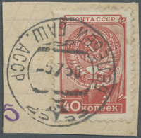 Brrst Sowjetunion: 1950 Defintive 40k. Red, Typographed, Used On Piece And Tied By Belebey (Bashkortostan) '5 7 50' - Covers & Documents