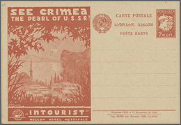 GA Sowjetunion - Ganzsachen: 1930, Drei Verschiedene Bild-Ganzsachen-Karten Zu 7 Kop Mit Inschriften Retsinotrust - Unclassified