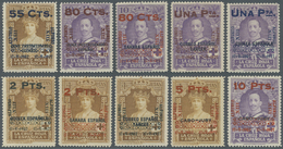 */** Spanien: 1927, „25. Jahrestag Der Krönung Von König Alfonso XIII”, Dritte Ausgabe Mit Zusätzlichem Wertaufdruc - Used Stamps