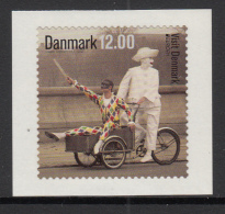 Denmark MNH Scott #1586 12k Harlequin, Mime On Tricycle Visit Denmark - EUROPA - Unused Stamps