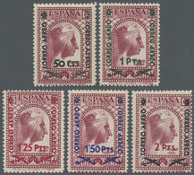 **/* Spanien: 1931/1938, Montserrat Incl. 1938 Airmail Overprints, Two Issues Complete (2c. Short Perf.), Mint O.g. - Oblitérés